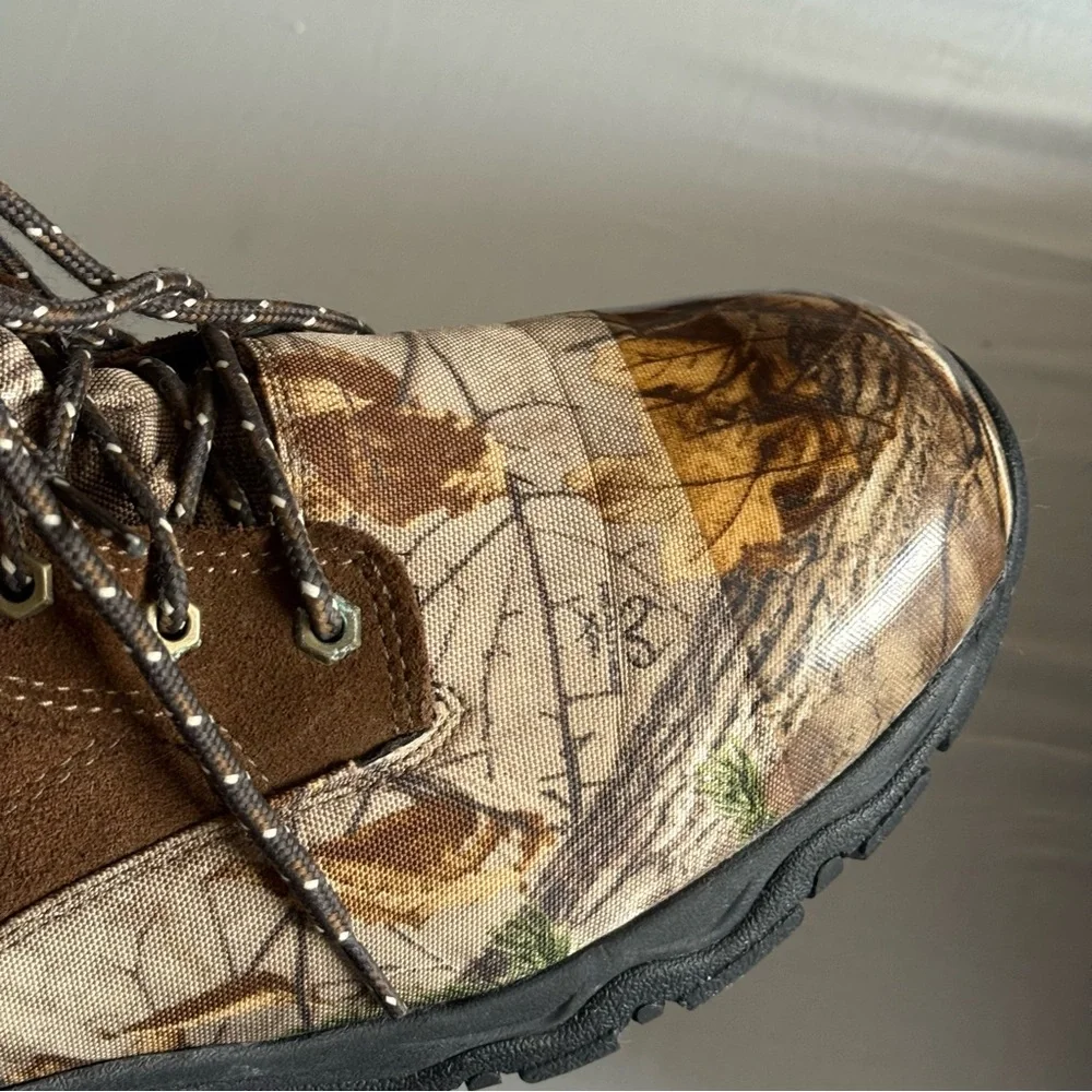 Herman Survivors Leather Camo Water Resistant Hunting 800g Work Boots Mens‎ 12W